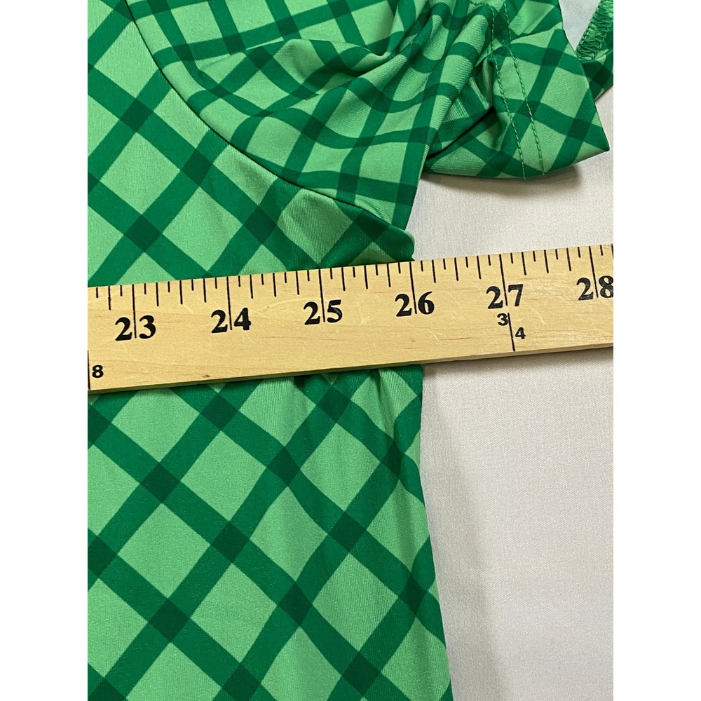 Fore Fathers Mens XXL Green Diagonal Grid Performance Golf Polo Shirt - Picture 8 of 12